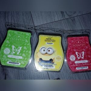 Scentsy Wax Bar Trio Minions 🍌, Jammin Jubilee Key 🍋‍🟩 Pie 🆕